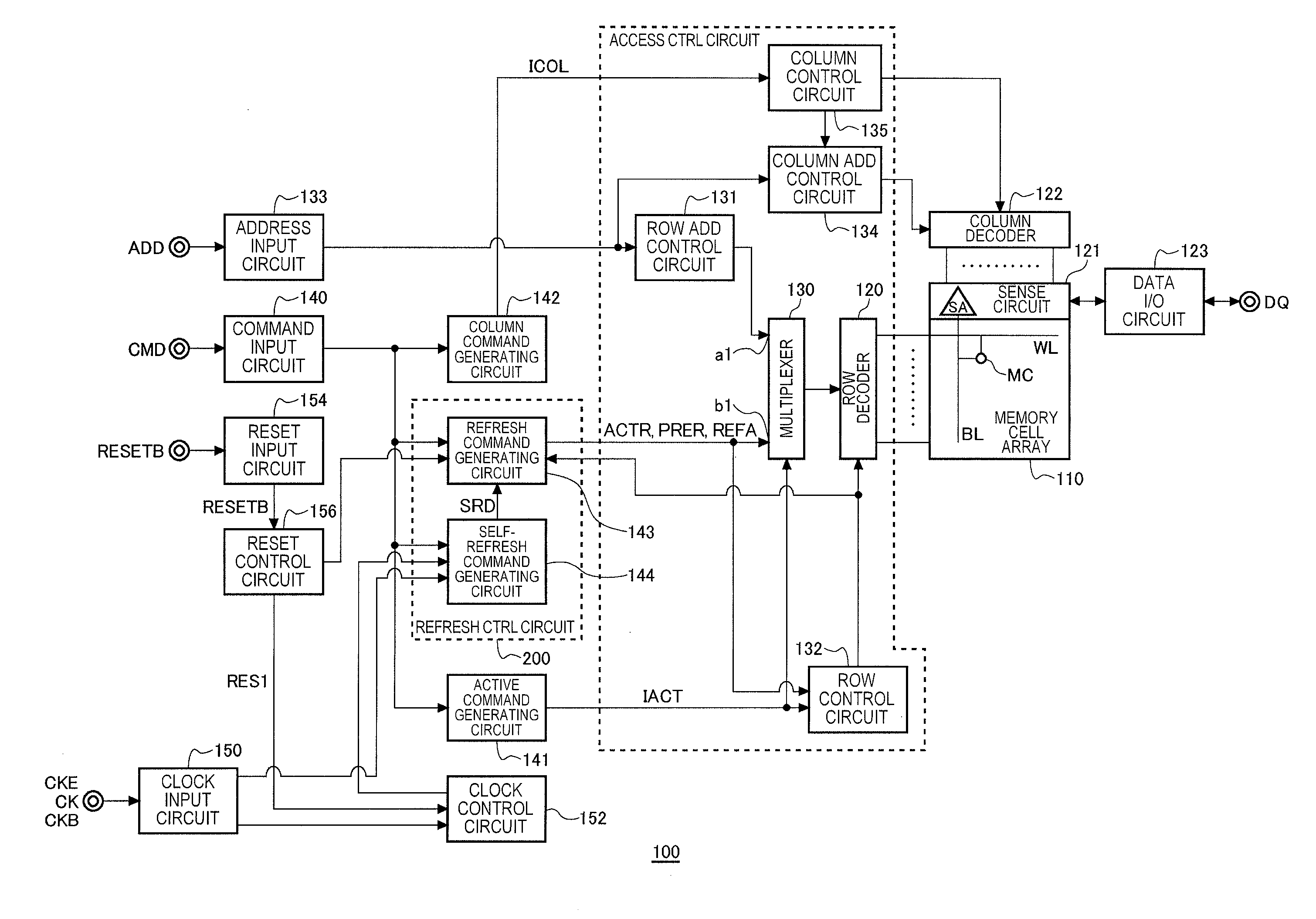 Semiconductor device having reset function