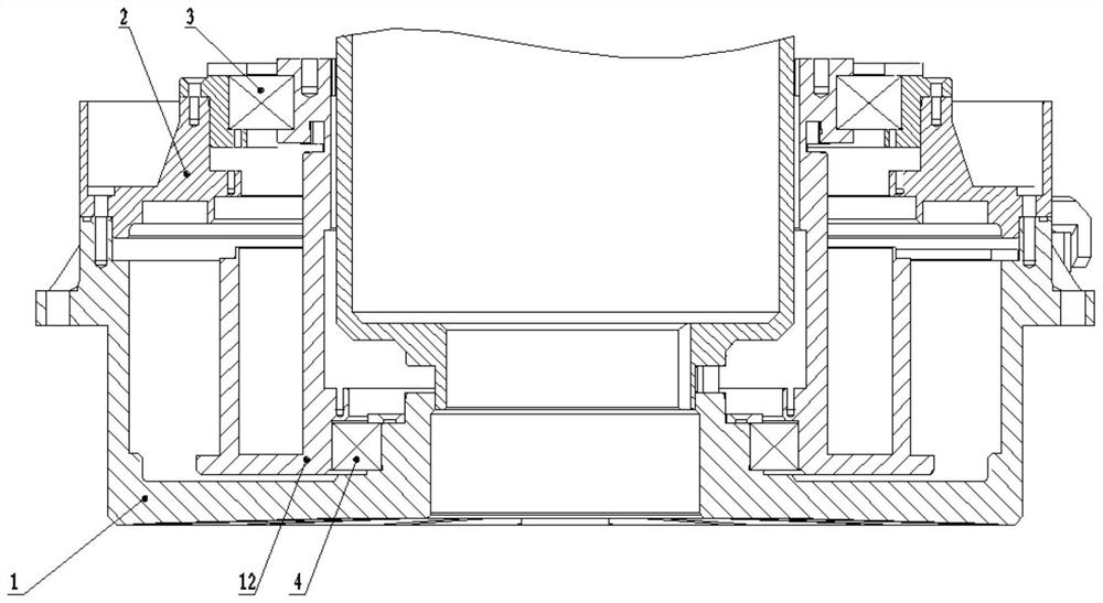 Multi-layer nested parallel type coaxial rotary structure