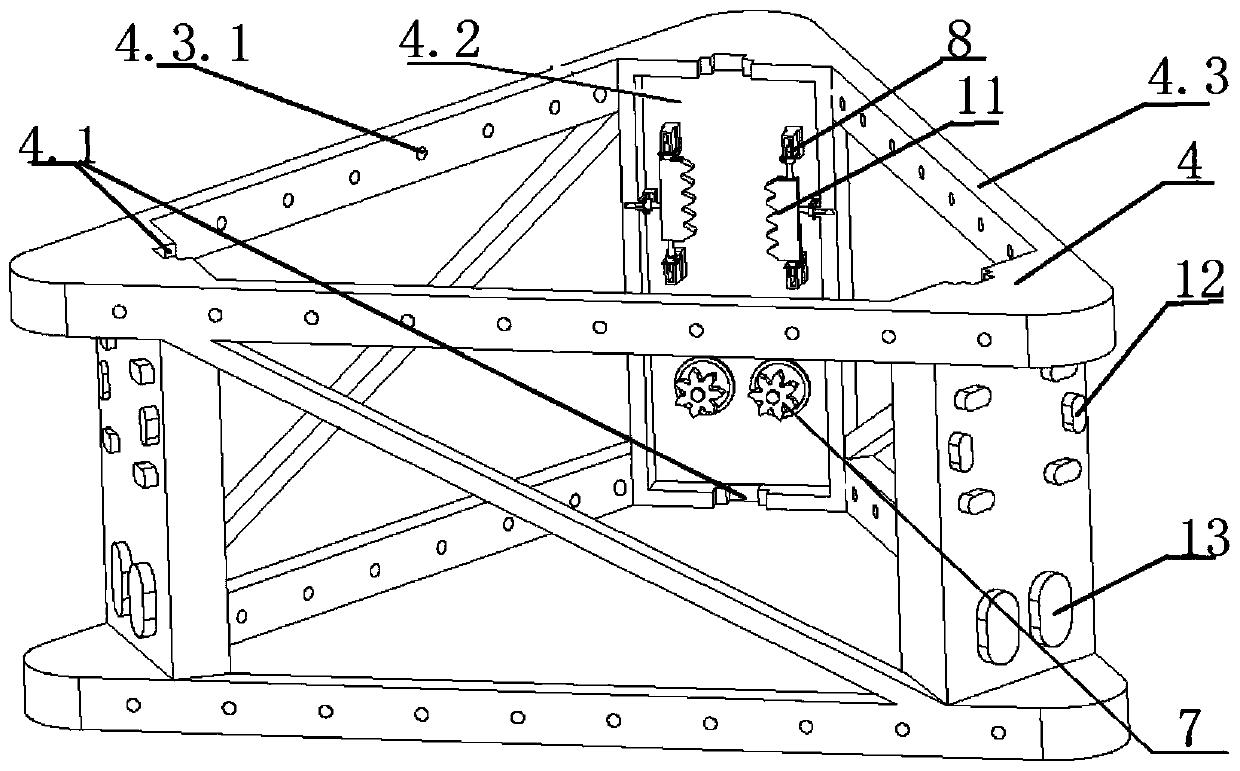 A liftable anti-icing device suitable for self-elevating offshore platforms with truss legs