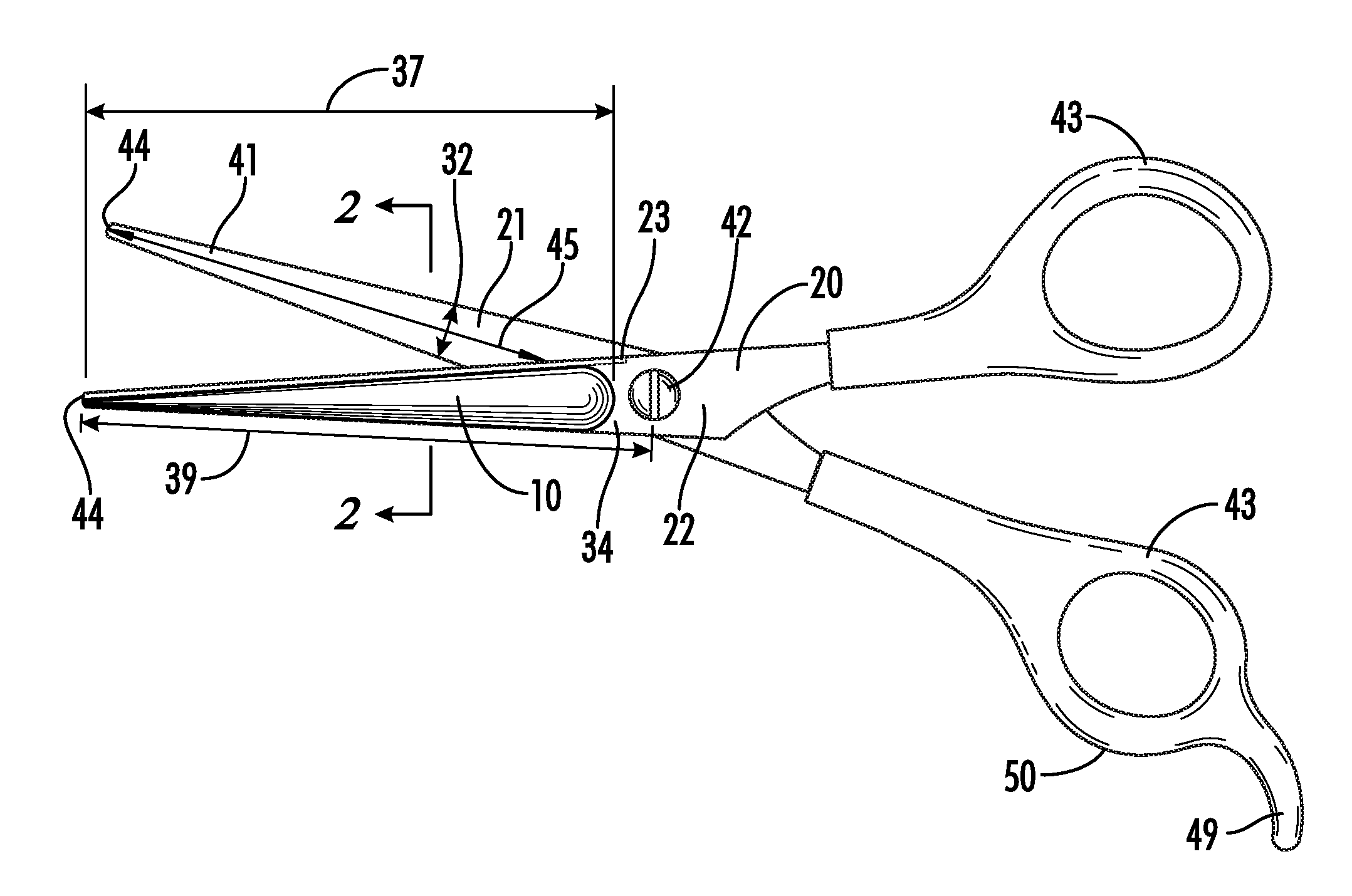 Protective riser guide for scissors