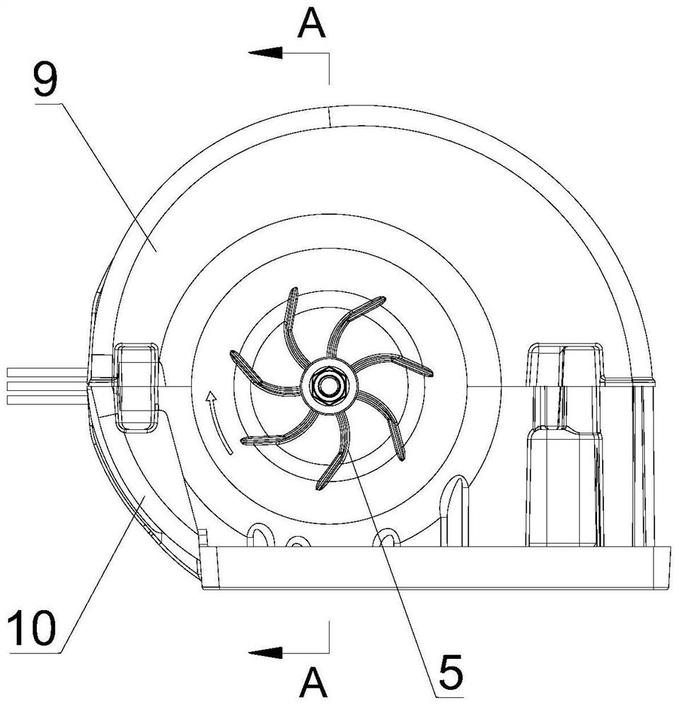 Centrifugal air wheel having flow guiding structure and centrifugal air blower