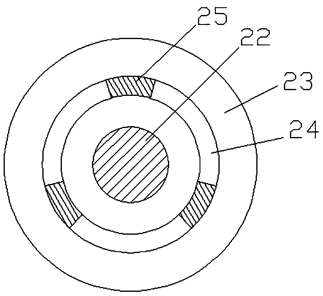 A self-driven cable pulley for threading pipes