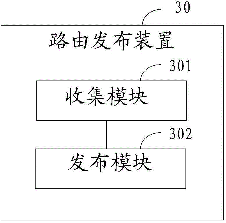 Route publishing method and device