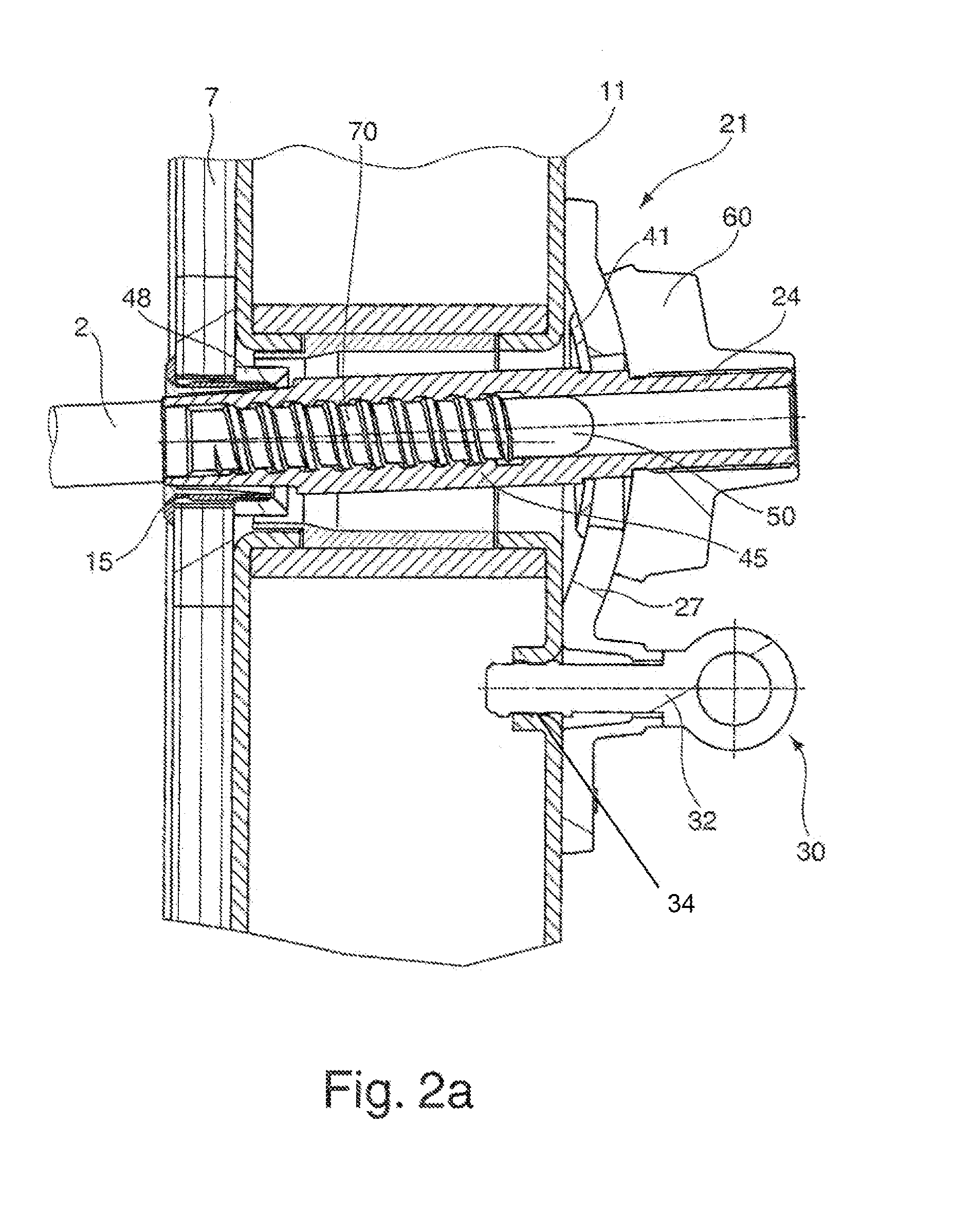 Anchor system of a concrete wall formwork