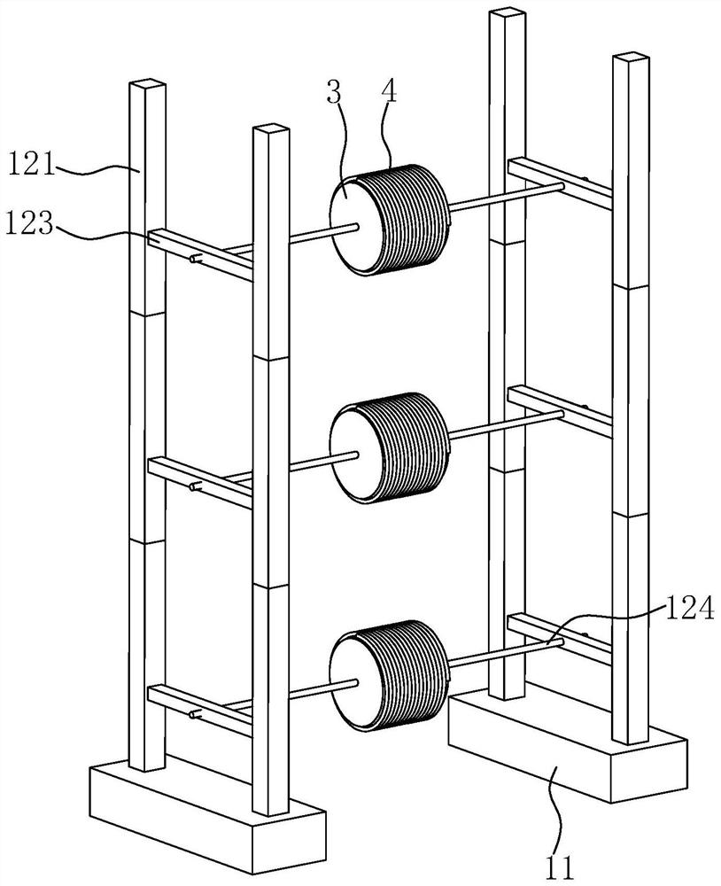 Adjustable cable rapid laying device