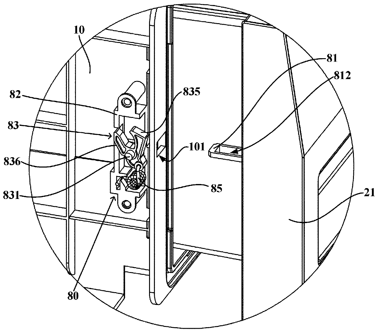 Refrigerator freezer and its drawer assembly