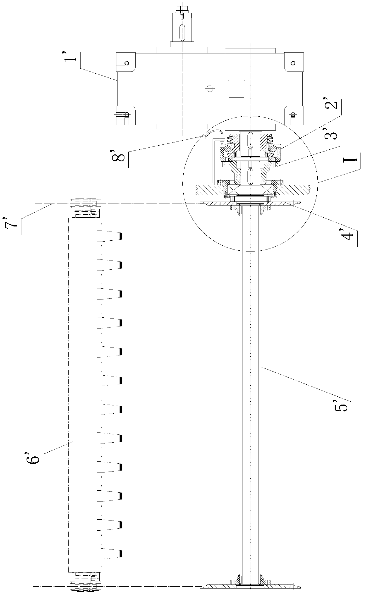 Overload protection device used for sheet-fed automatic die cutting machine