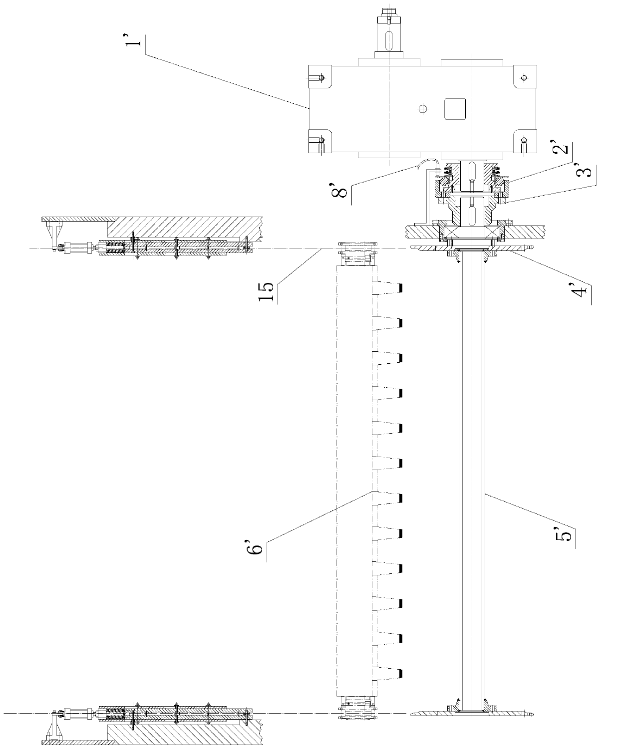 Overload protection device used for sheet-fed automatic die cutting machine