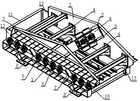 Screen frame and screen bed separated double-plastid near resonance screen