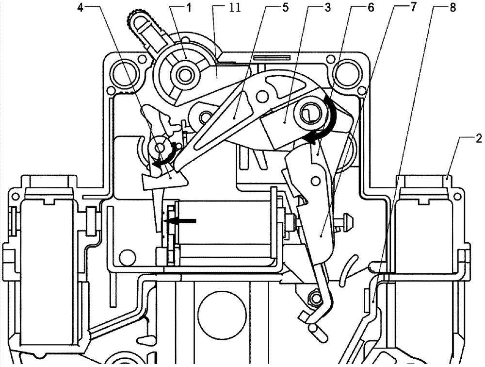 Circuit breaker motion mechanism