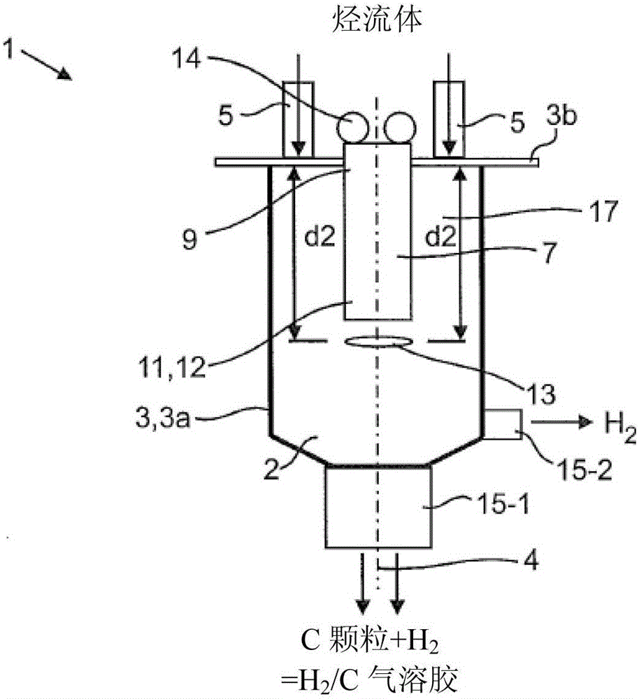 Plasma reactor and method for decomposing a hydrocarbon fluid