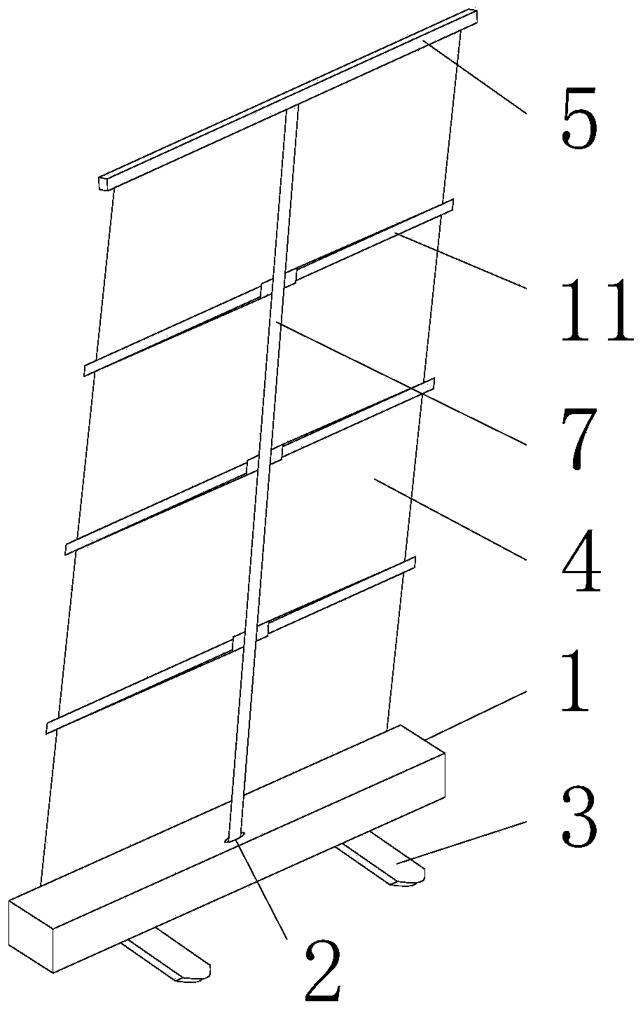 Novel roll screen convenient for displaying