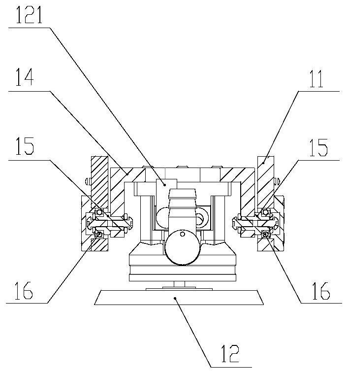 Vertical pneumatic damping grinding machine