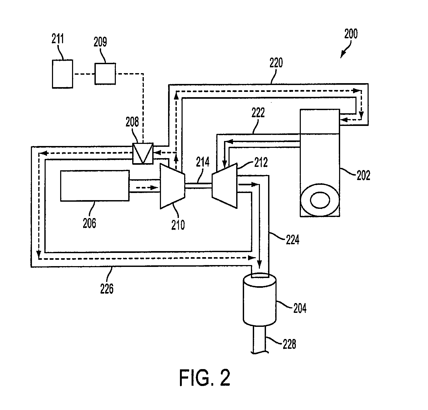 Boost extraction method of secondary air injection for internal combustion engine emission control