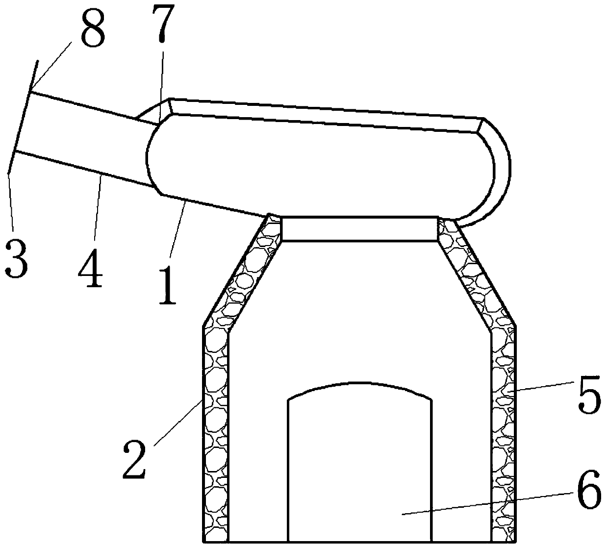 Heating device for high-temperature wires and cables