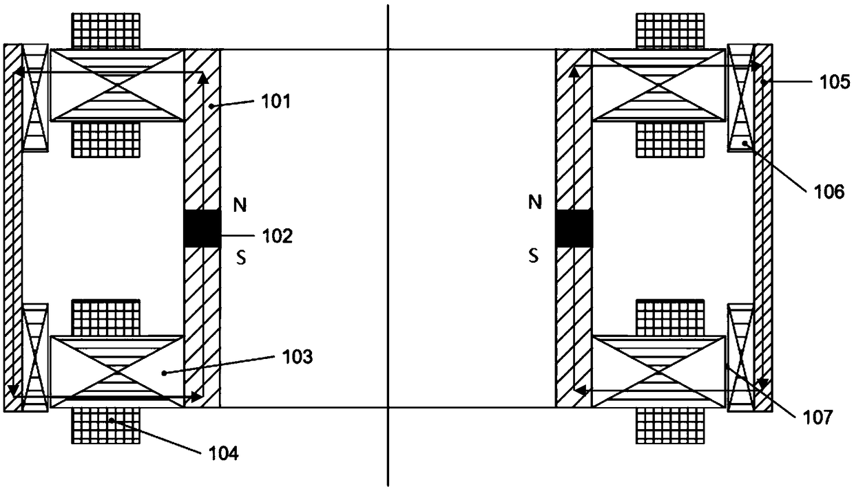 Five-freedom-degree magnetic suspension flywheel