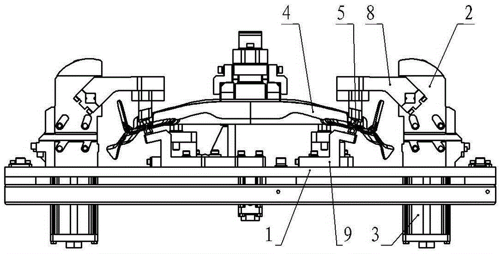 Frame clamping device