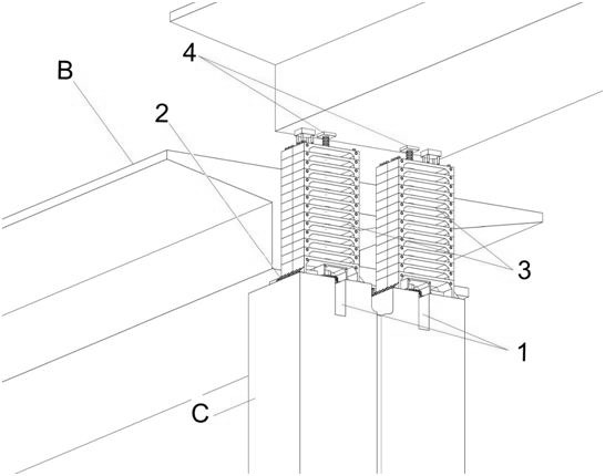 High-position non-jacking beam falling construction method