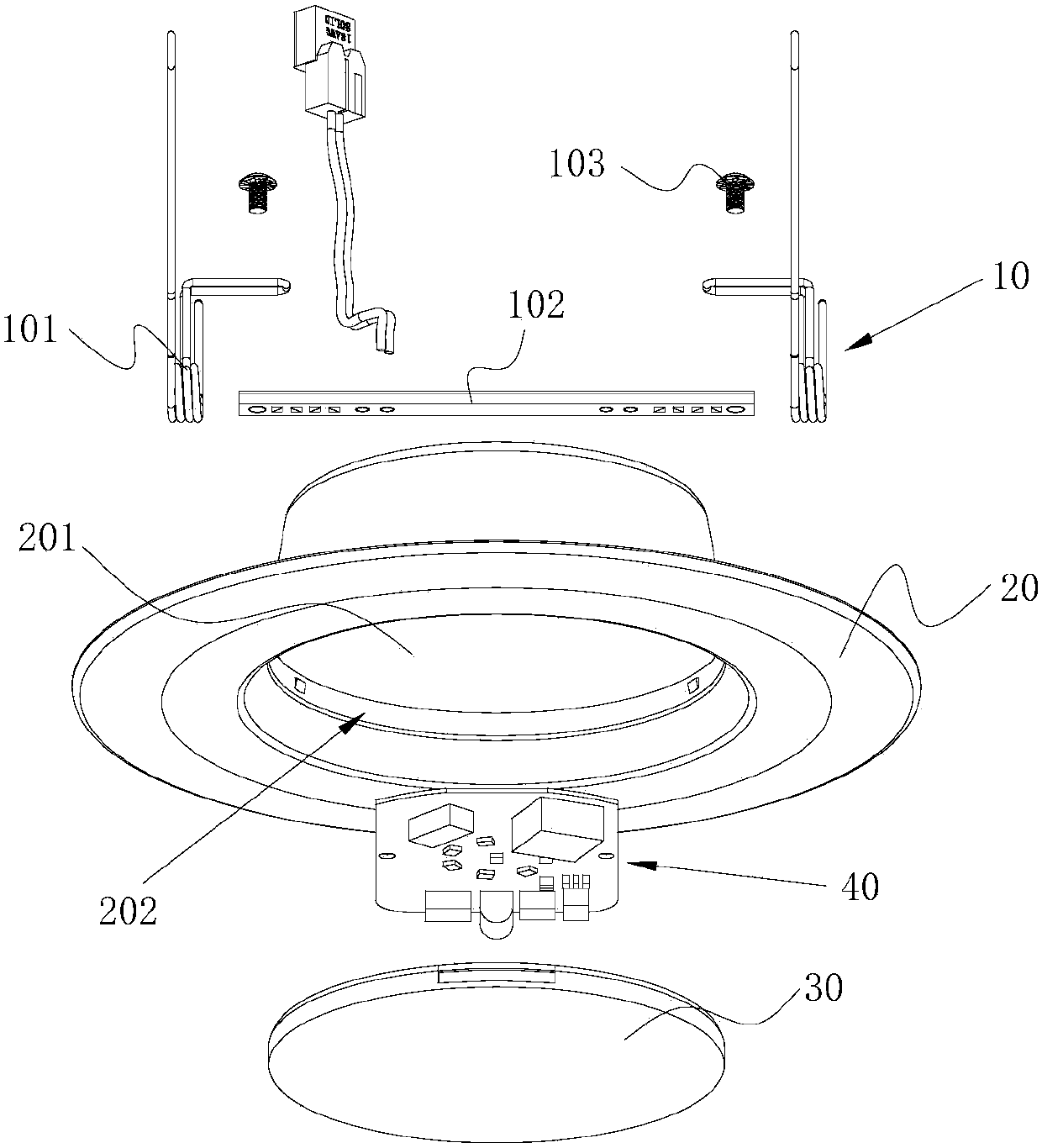 LED downlight light source integrated circuit and led downlight