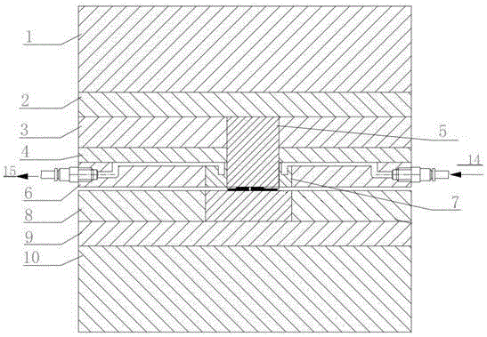 A flattening mold with cooling circulation system