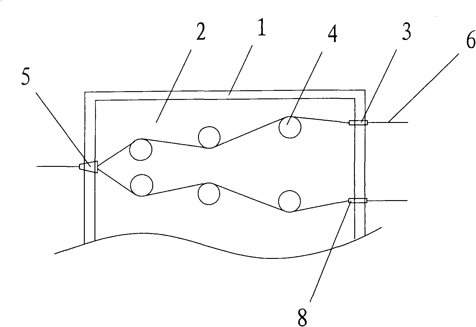Device and method for production of long-fiber-reinforced thermoplastic resin