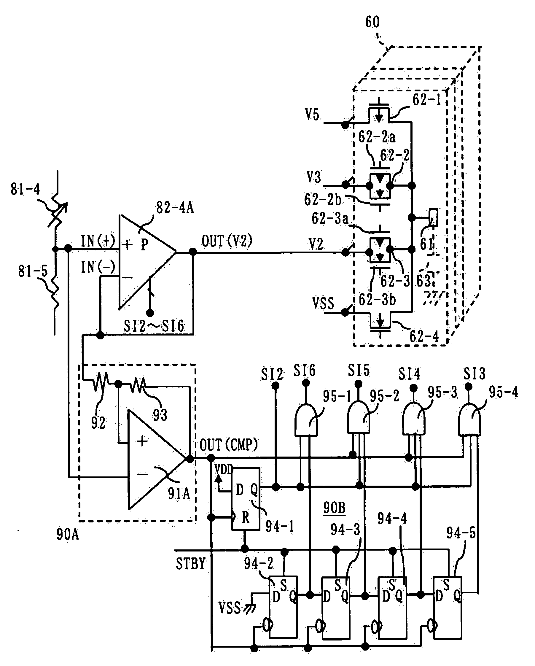 Electric power circuit for driving display panel