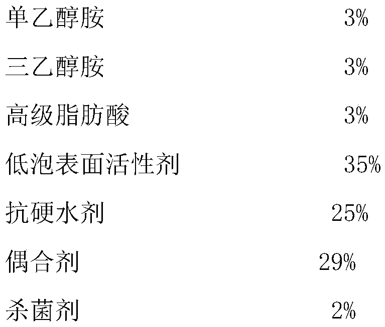 Hard water resistant vegetable oil emulsified complexing agent and preparation thereof