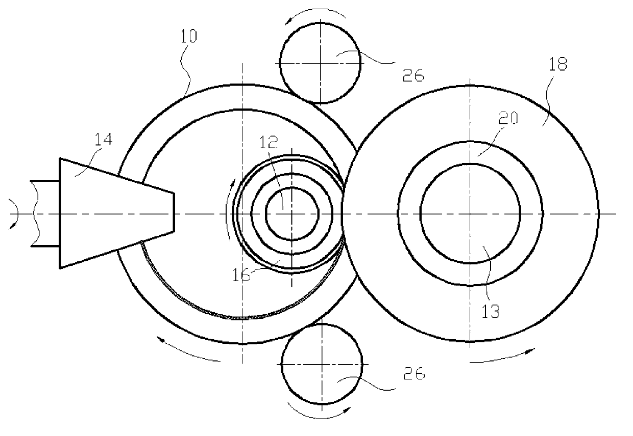 Rolling forming method of constructional steel complex special-shaped section ring-type element