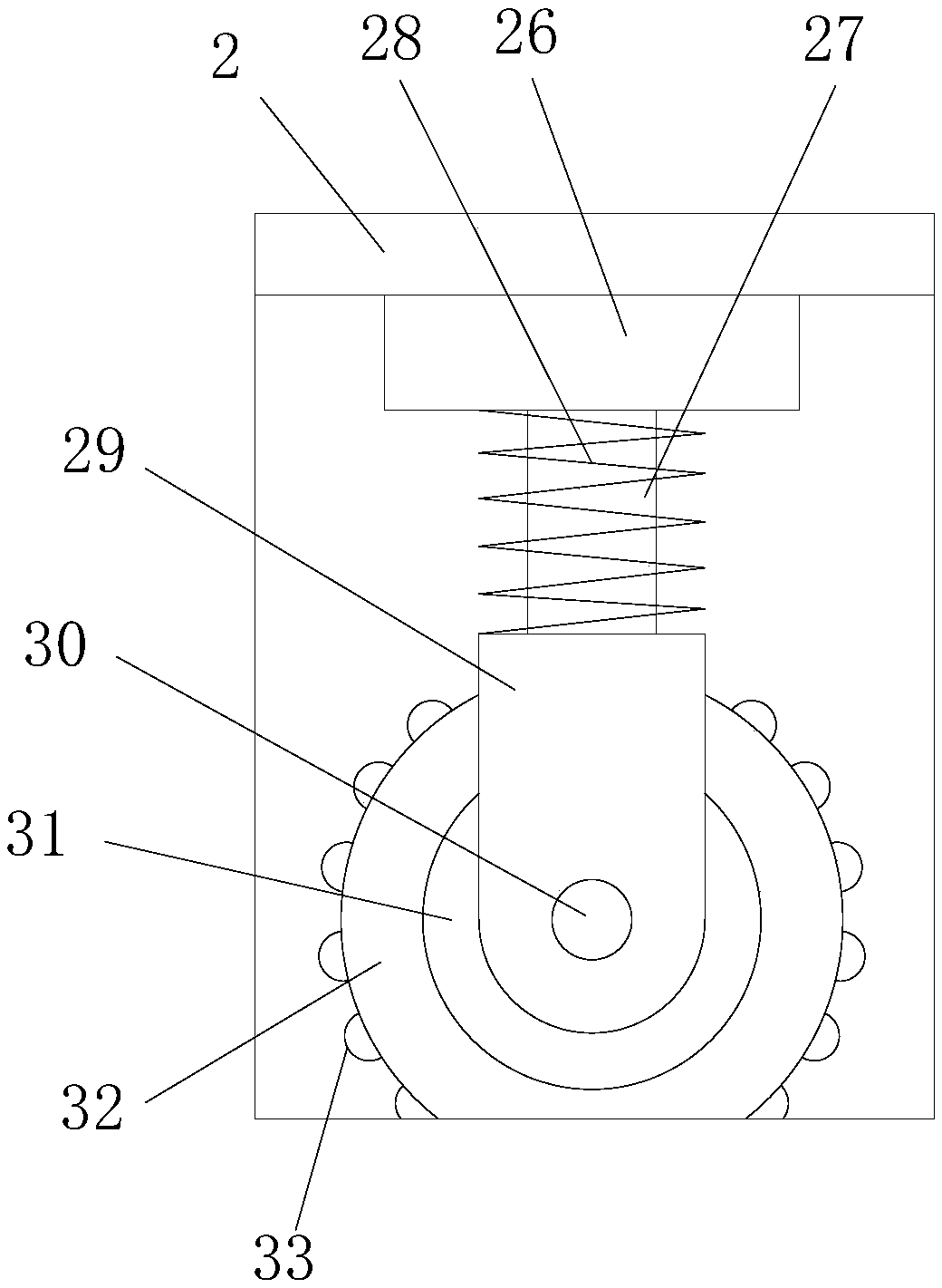 Grinding device used for brush machining
