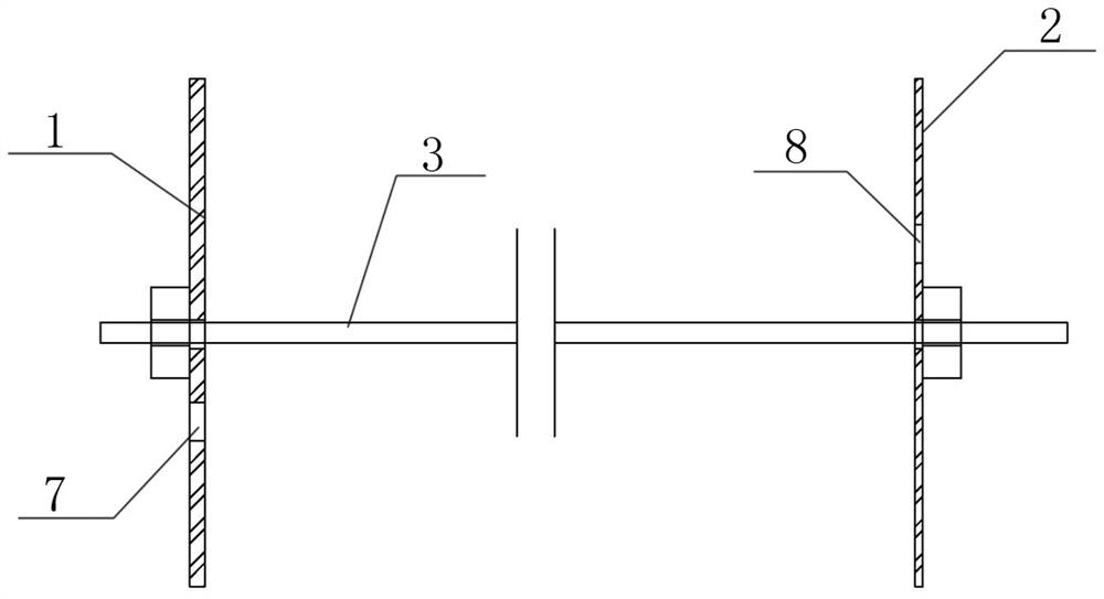 A plugging structure and plugging method for small-section deep holes in the air defense wall