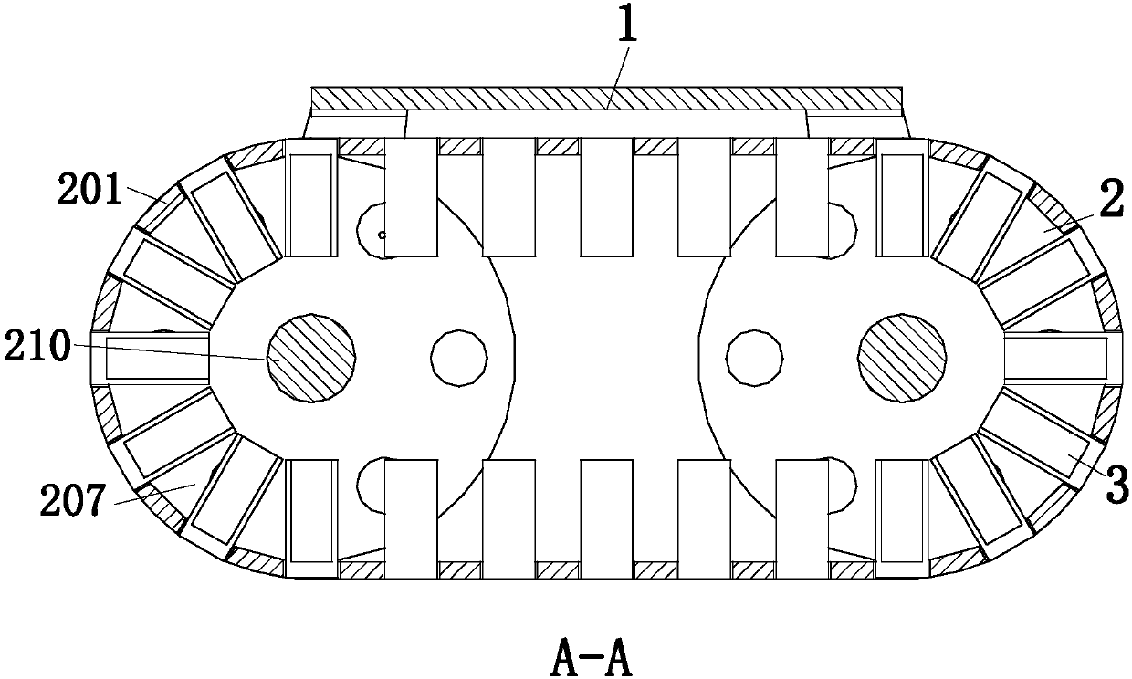 A crawler type multi-habitation walking device