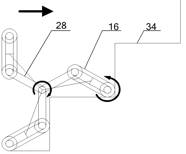 Duplex triangle connecting frame variable configuration crawler-type obstacle-crossing mechanism