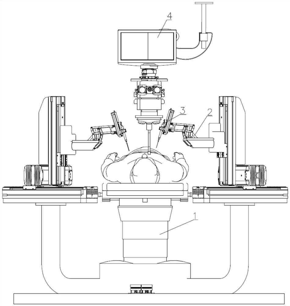 A retinal surgical robot fused with microscope and oct