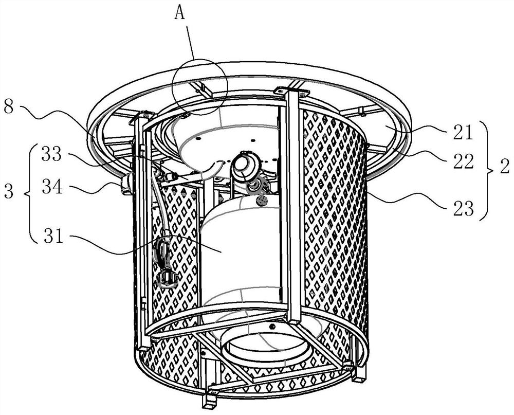 Table type outdoor heating furnace