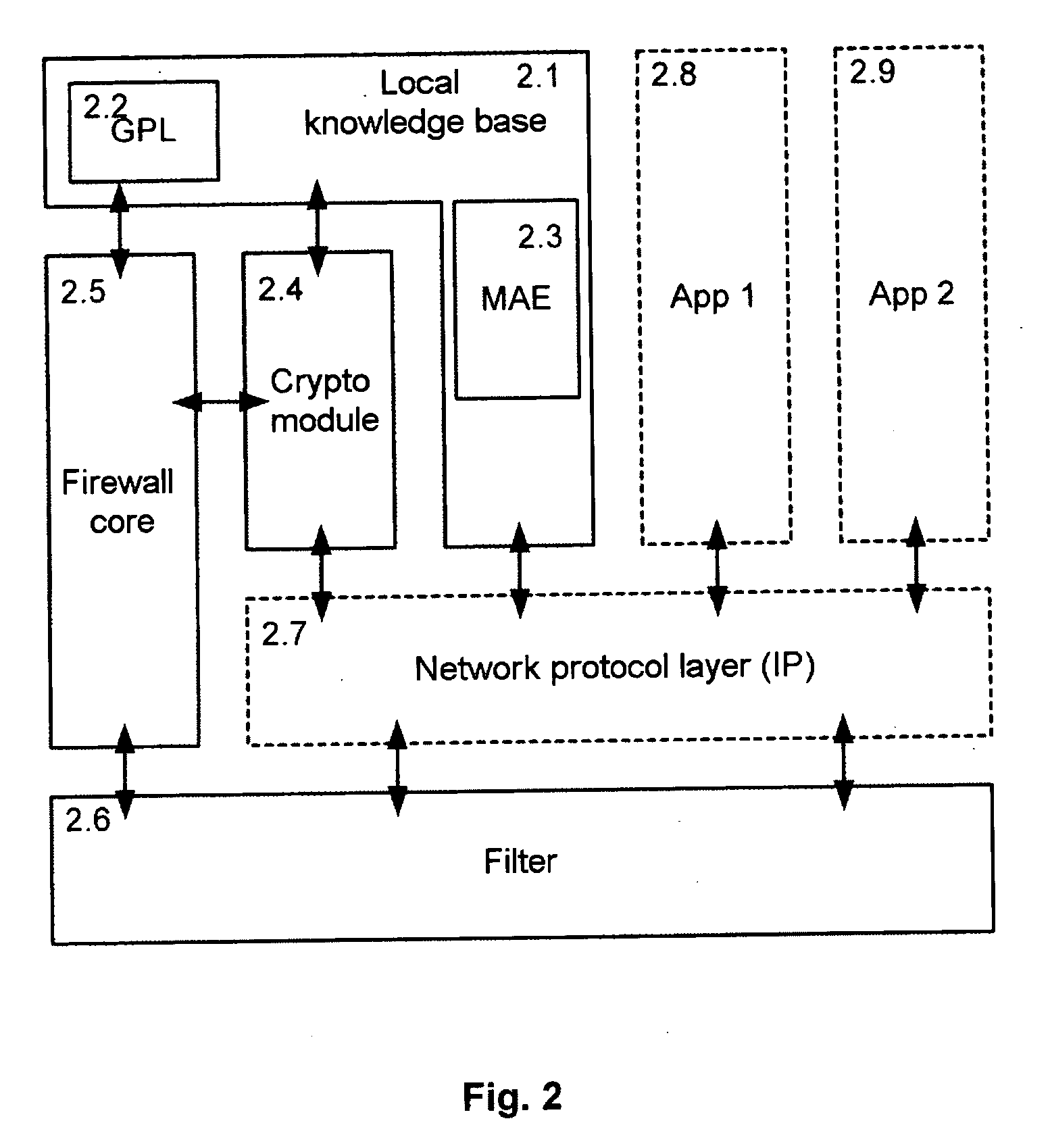 Firewall system protecting a community of appliances, appliance participating in the system and method of updating the firewall rules within the system