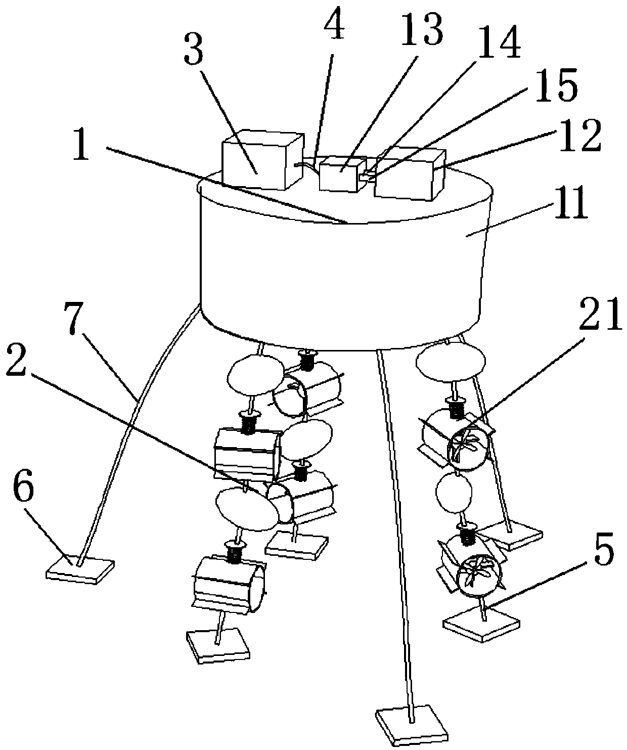 A wave-current combined power generation platform