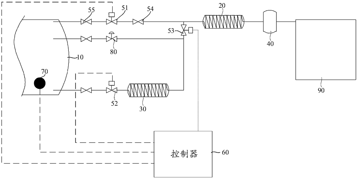 Liquefied natural gas supplying system