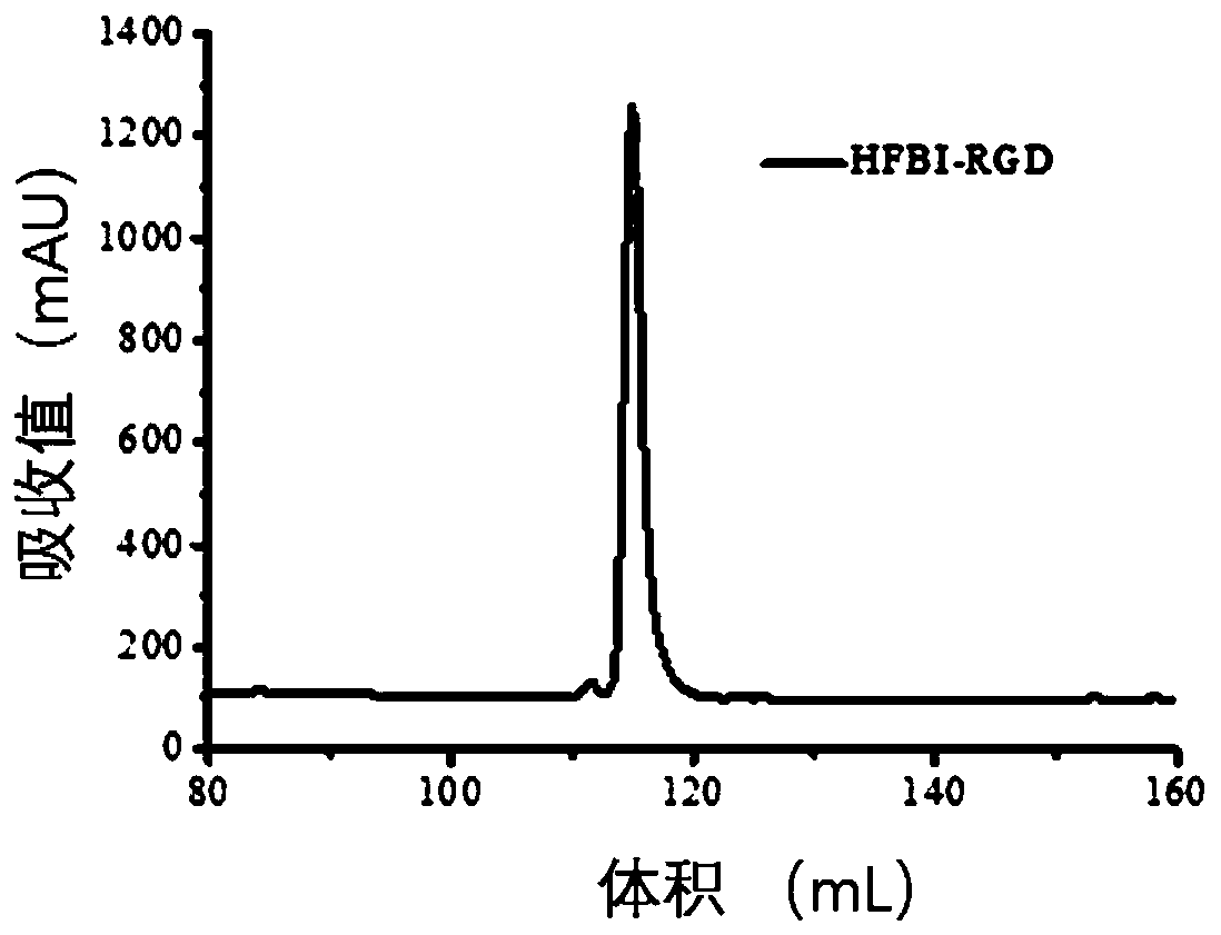 Fusion protein hfbi-rgd gene and protein