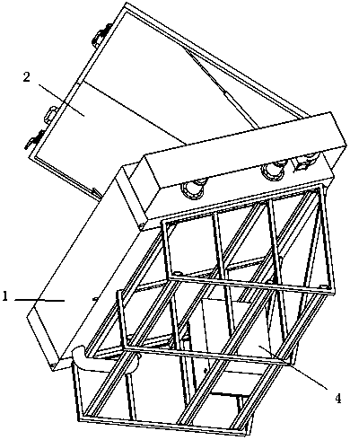 Apparatus and method for natural acceleration test of composite solid propellant