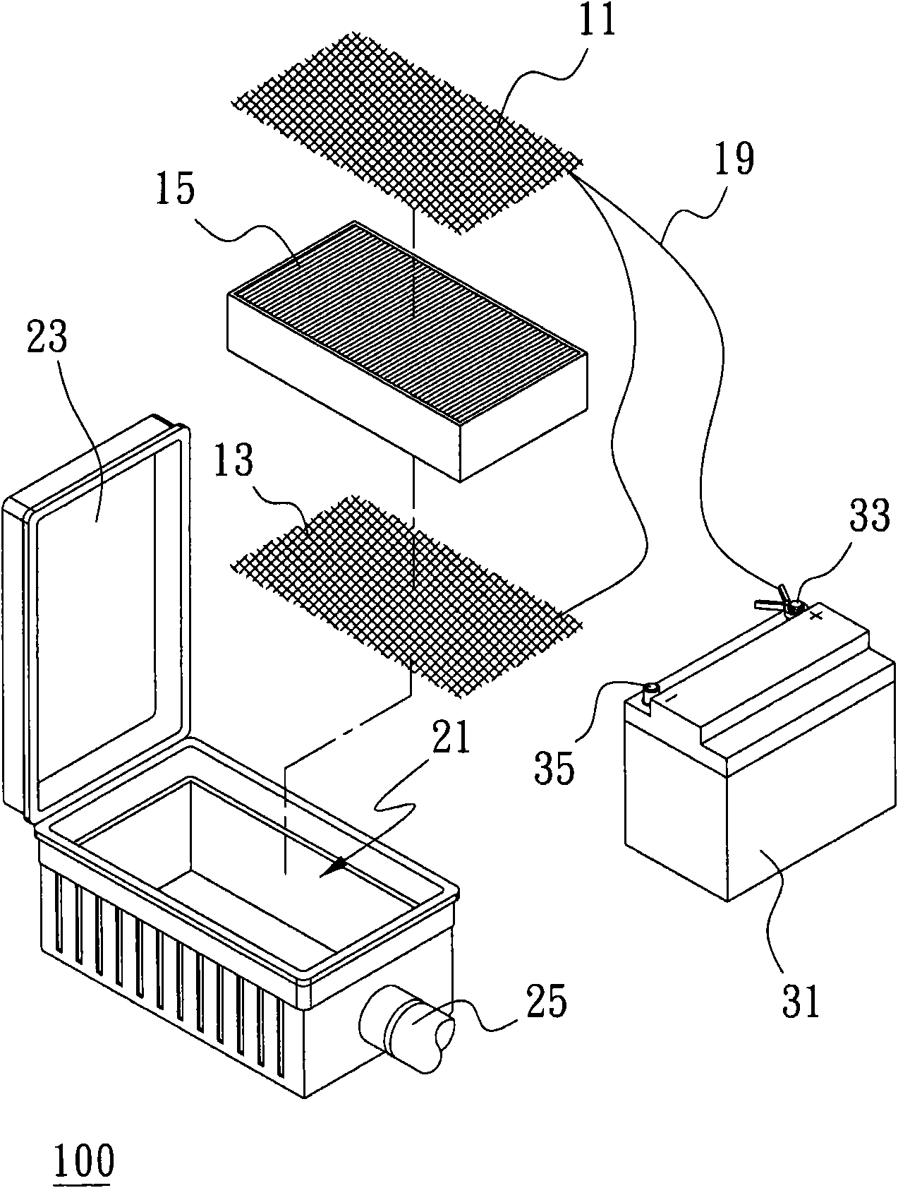 Air activation auxiliary device