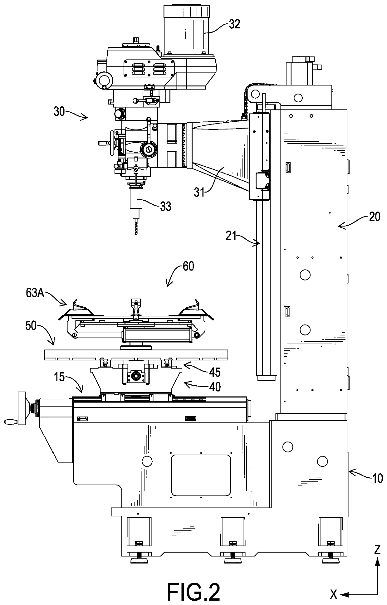 Rim drilling and milling machine