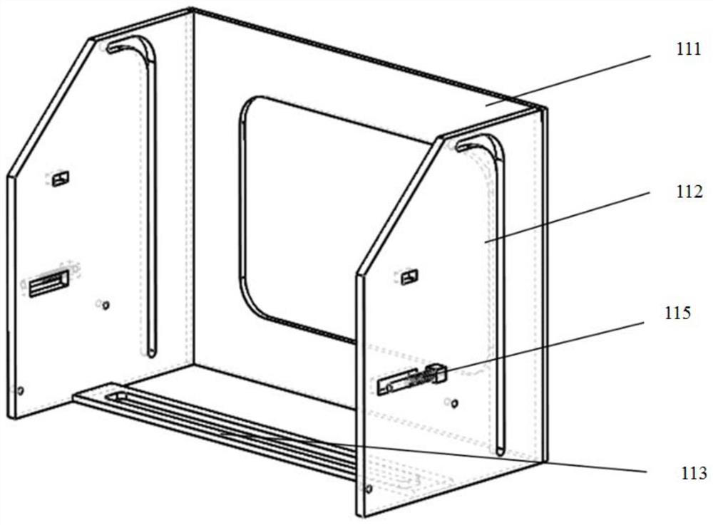 Wall plastering robot and its front-end device