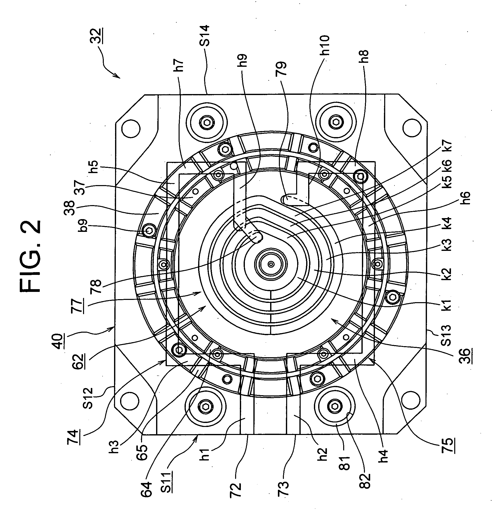 Disc-molding mold molded product and moloding machine
