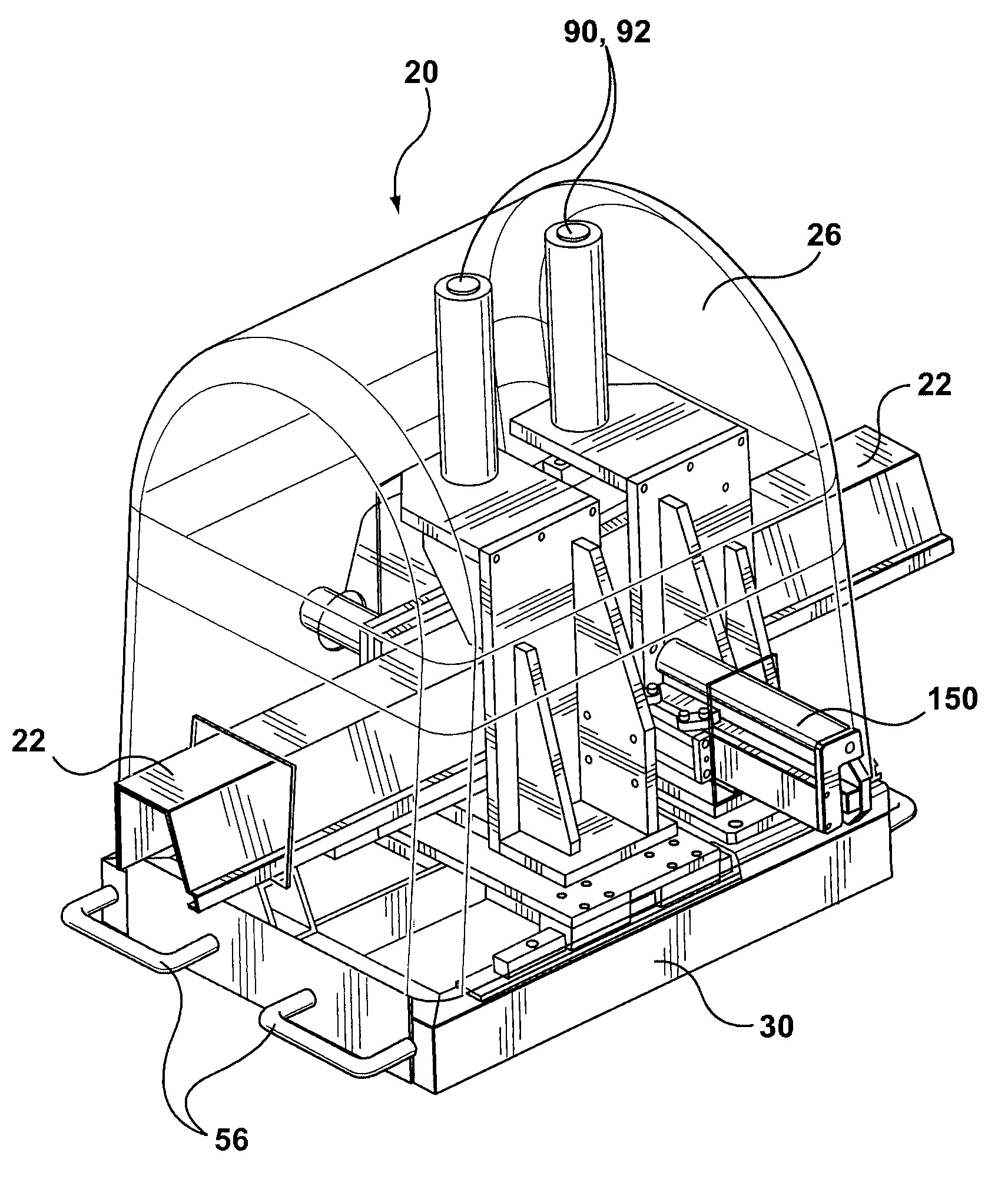 Portable thermo-plastic welding machine and method