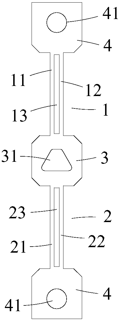 An integrated double quartz tuning fork resonant sensitive element and force measuring module