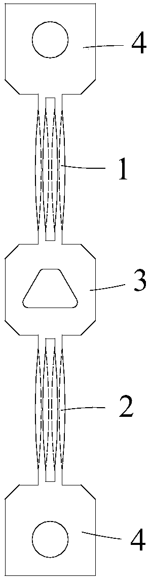 An integrated double quartz tuning fork resonant sensitive element and force measuring module