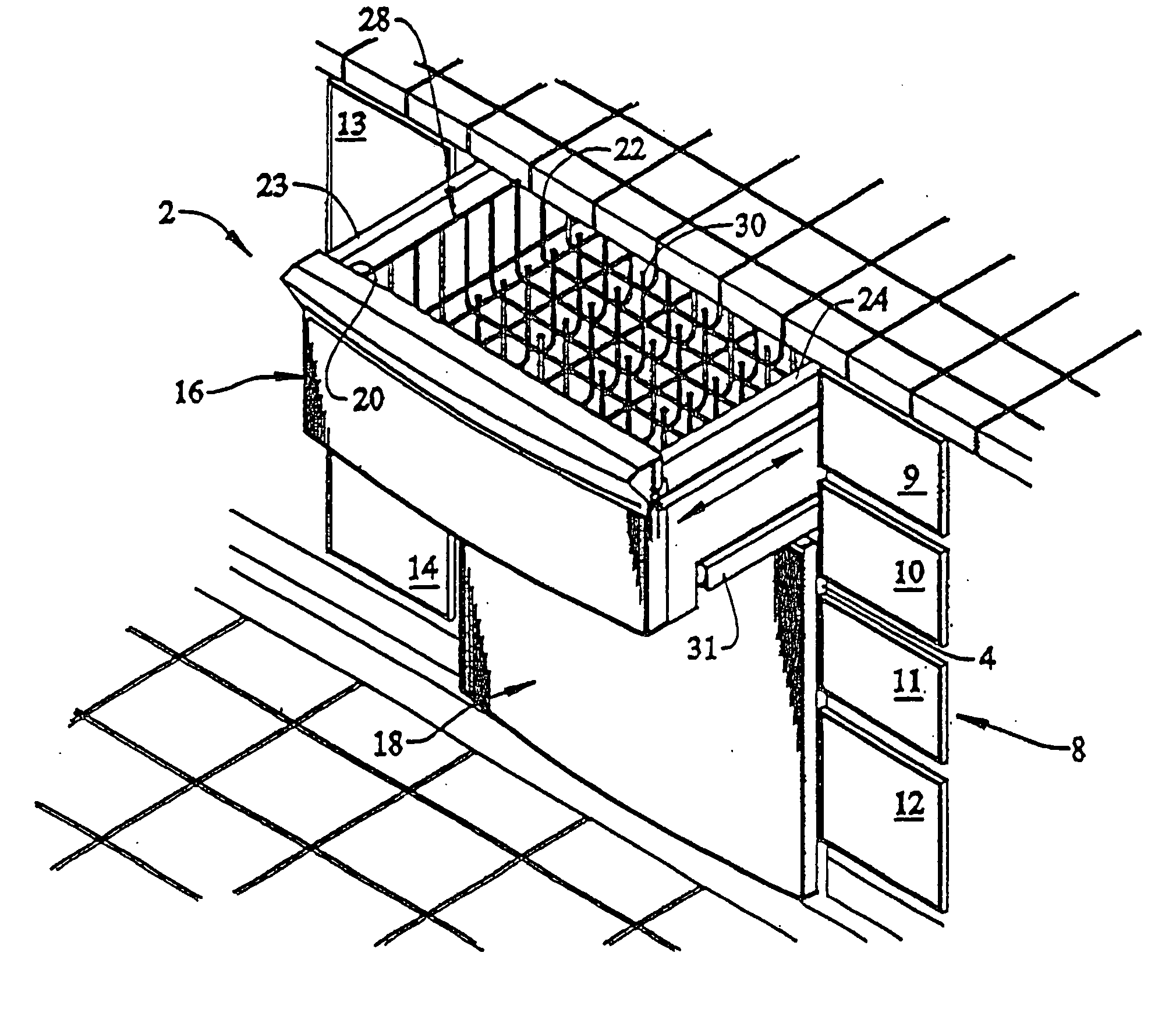 System for limiting pressure in a fine filter chamber for a dishwasher