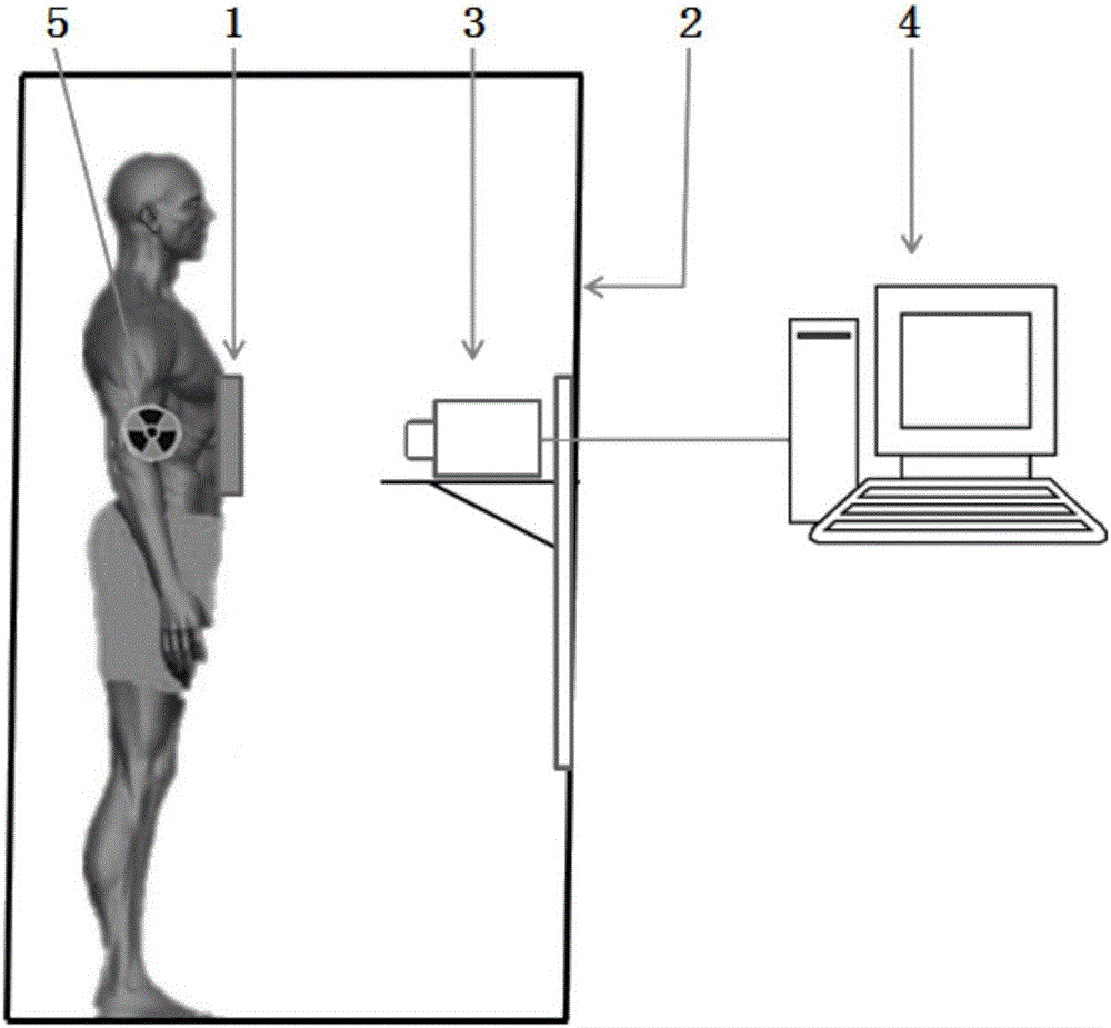 Radiative imaging system with high resolution and imaging method and application thereof