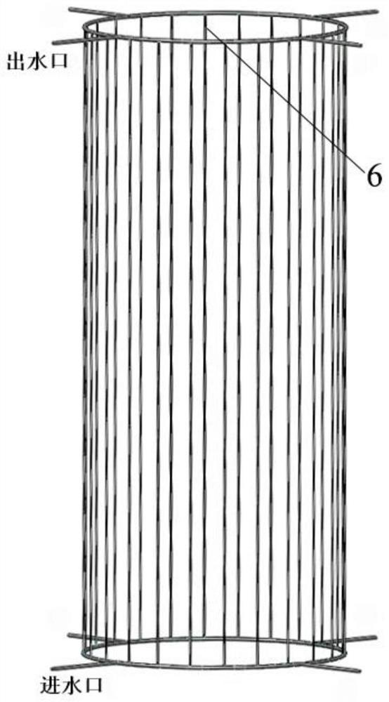 A method for optimal configuration of cooling water pipes and a water pipe structure with uniform distribution