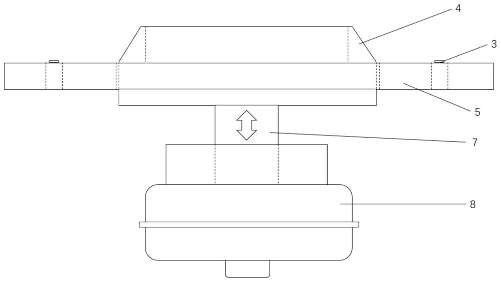 Pneumatic type battery replacement plugging device